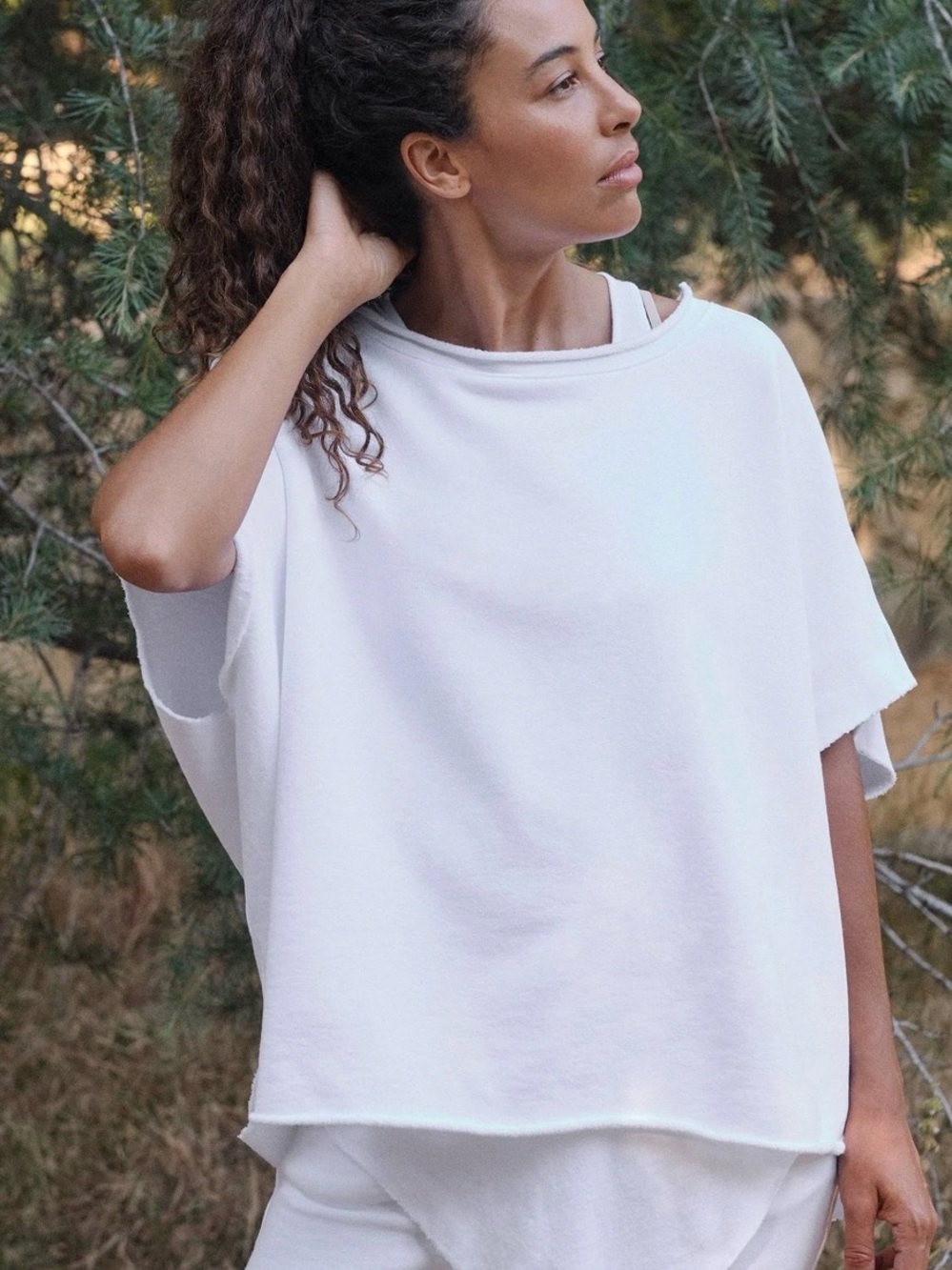 Frank & Eileen Relaxed White Original Capelet One Size
